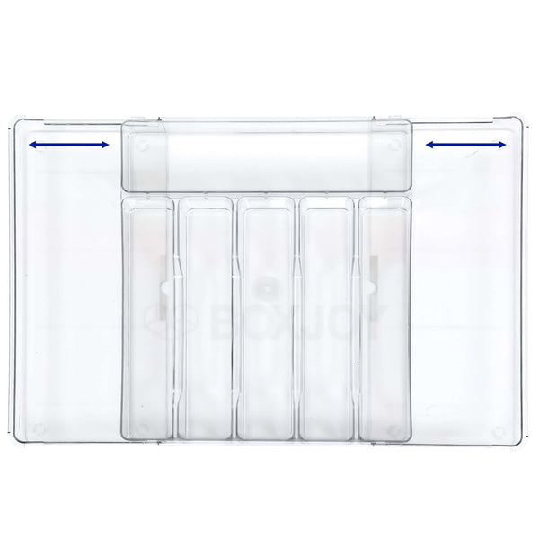 BOXJOY Acrylic Expandable Transparent Trays - 8 Grid