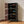 BOXJOY Hard Plastic 6 Shelf Black Shoe Rack with Brown Door