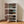 BOXJOY Hard Plastic 6 Shelf White Shoe Rack with Brown Door