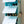 Light blue and white BOXJOY modular shoe wardrobe with 6 shelfs and opaque white doors, neatly storing various pairs of shoes.