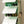 Light green and white BOXJOY modular shoe wardrobe with 6 shelfs and opaque white doors, neatly storing various pairs of shoes.
