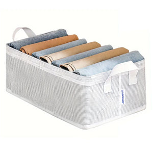 BOXJOY PVC Nylon Mesh Foldable White Transparent Clothes Basket