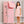 Spacious design of the BOXJOY Plastic 6 Shelf Pink Kids Wardrobe next to a 112 cm tall girl.