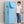 Spacious design of the BOXJOY Plastic 6 Shelf Blue Kids Wardrobe next to a 112 cm tall boy.
