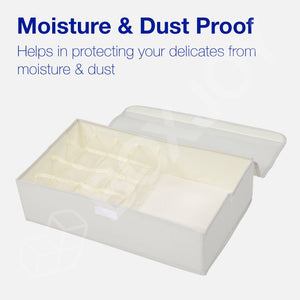 BOXJOY Polyester Foldable Light Grey Clothes Basket - 17 Grid