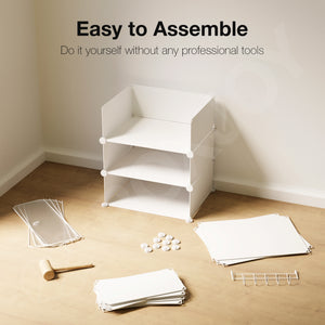 BOXJOY Plastic 5 Shelf Clothes Rack