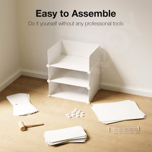 BOXJOY Plastic 5 Shelf Clothes Rack