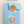 Easy to assemble BOXJOY Plastic 12 Shelf Blue Kids Wardrobe shown partially built without tools.