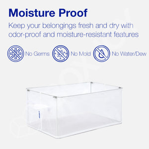 BOXJOY PVC Nylon Mesh Foldable White Transparent Clothes Basket