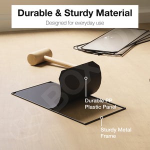 BOXJOY Plastic 5 Shelf Clothes Rack