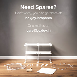 BOXJOY Plastic 8 Shelf White Display Transparent for Sneakers