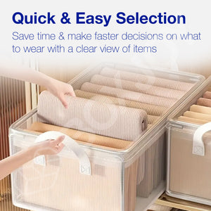 BOXJOY PVC Nylon Mesh Foldable White Transparent Clothes Basket