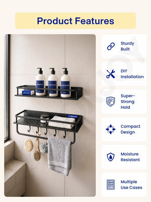 Specialised metal alloy cross-section of the shelfs showing rust-resistant, strong load-bearing, and durable core layers.