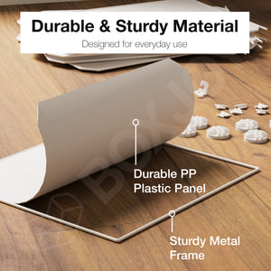 BOXJOY Plastic 12 Shelf White Shoe Rack with Translucent Doors