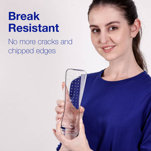 BOXJOY Set of 16 Acrylic Rectangular Transparent Trays