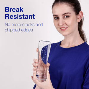 BOXJOY Set of 7 Acrylic Rectangular Transparent Trays