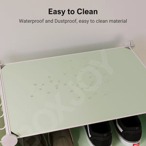BOXJOY Plastic 5 Shelf Green Shoe Rack - Green Door Pack of 1