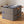 BOXJOY Oxford Fabric Foldable Grey Clothes Basket - with Steel Frame